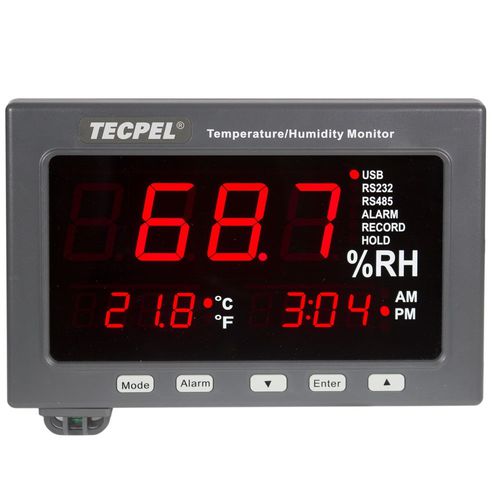 Display LED - TRH-3308A - Tecpel  Co., Ltd. - industriale / per misurazione di temperatura / di misurazione dell'umidità