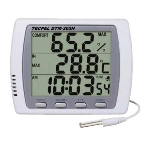 Termo-igrometro per l'ecoindustria - DTM-303H - Tecpel  Co., Ltd. - digitale / con montaggio a parete / temperatura