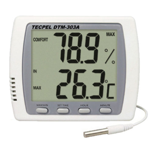 Termo-igrometro per l'ecoindustria - DTM-303A - Tecpel  Co., Ltd. - digitale / con montaggio a parete / temperatura