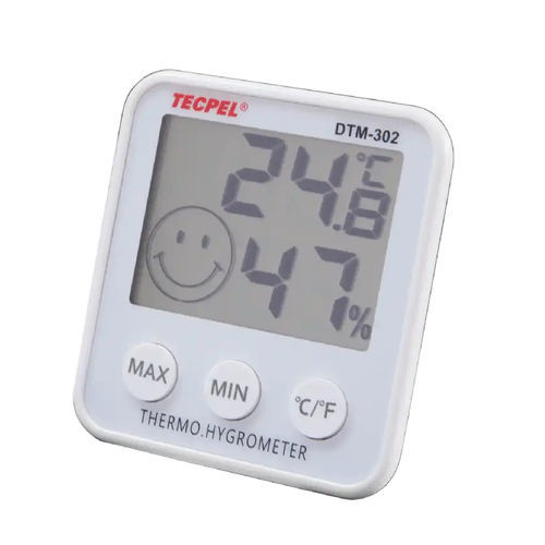 Termo-igrometro digitale - DTM-302 - Tecpel  Co., Ltd. - con montaggio a parete / temperatura / di umidità