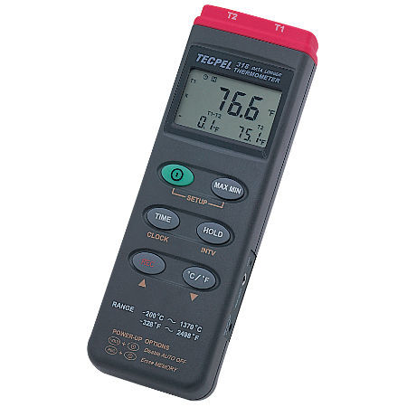 Registratore di dati di temperatura - DTM-318 - Tecpel  Co., Ltd. - USB / TCK / con display