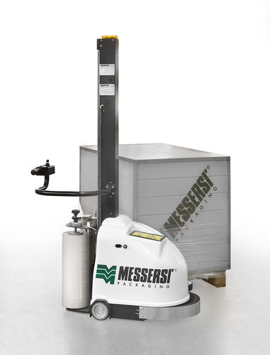 Avvolgitrice fasciapallet per pallet - MS80 - MESSERSI' PACKAGING - robotizzata / con freno elettromagnetico / mobile