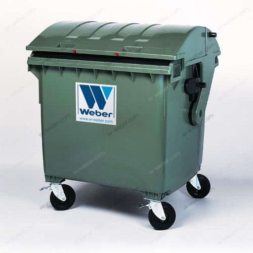 Cassonetto in polietilene - MGB 1100 L RL - Weber GmbH & Co. KG Abfallbehaelter & Container - per rifiuti domestici / bloccabile / con coperchio