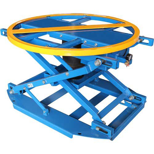 Tavola elevatrice girevole - LPSL-AIR - Lift Products - a forbice / pneumatica / stazionaria