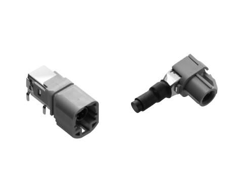 Connettore di dati - CAM, CDM series - Mitsumi Electric - USB / rettangolare / con flangia