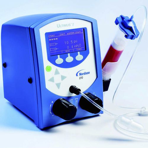 Dosatore per liquidi - Ultimus™ I-II - Nordson EFD - di resine / per pasta brasante / a siringa