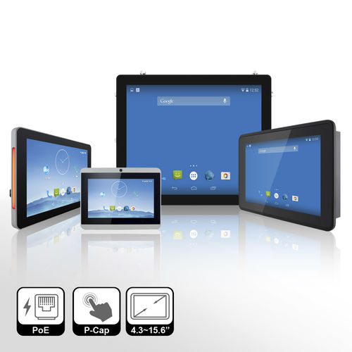 Terminale HMI compatto - Winmate, Inc. - con touch screen multitouch / ad incastro / embedded
