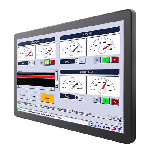 Monitor TFT - W24L100-GCA2 - Winmate, Inc. - a tecnologia capacitiva proiettata / industriale / per punto vendita