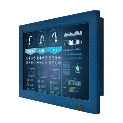 Monitor TFT-LCD - W12L100-VMM9 - Winmate, Inc. - con touch screen resistivo a 5 fili / di videosorveglianza / industriale