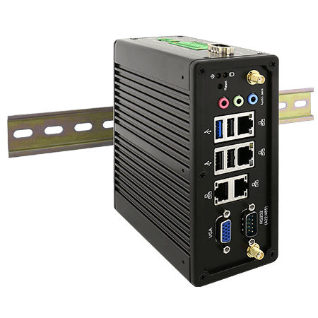 PC box - IBDRW100-EX - Winmate, Inc. - su guida DIN / Intel® Celeron N2930 / Quad Core