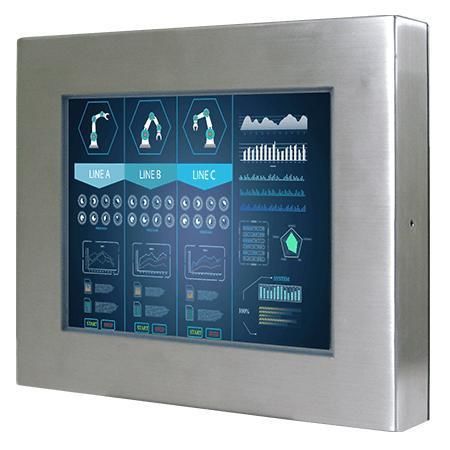 Monitor LCD - R10L100-65T2 - Winmate, Inc. - con touch screen resistivo / per macchina industrialie / per applicazioni chimiche