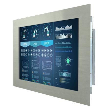 Monitor LCD - R19L300-STM1 - Winmate, Inc. - con touch screen resistivo / marino / per il settore medico