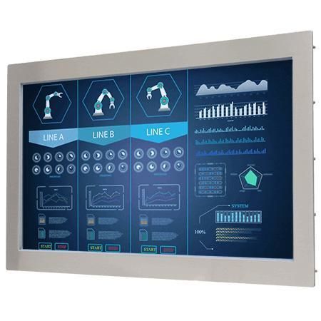 Monitor LCD - W22L100-STA3 - Winmate, Inc. - con touch screen resistivo / per applicazioni chimiche / per applicazioni farmaceutiche