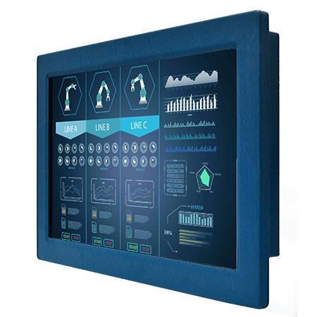 Monitor LCD - R12L100-VMM2 - Winmate, Inc. - touch screen / con touch screen resistivo a 5 fili / industriale