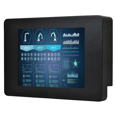 Monitor LCD - R08T200-RMT1WT - Winmate, Inc. - con touch screen resistivo / industriale / per macchina industrialie