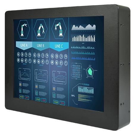 Monitor LCD - R12L600-RMM2 - Winmate, Inc. - con touch screen resistivo / industriale / per interfaccia HMI