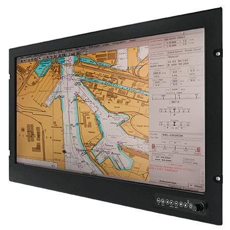 Monitor con touch screen - W24L100-MRA1 - Winmate, Inc. - con touch screen resistivo / marino / 24"