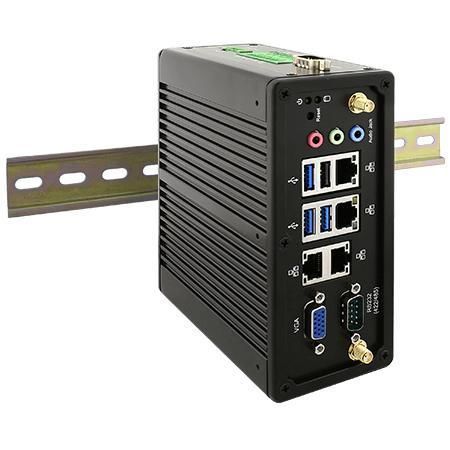 PC box - IBDRW100-EX-P - Winmate, Inc. - su guida DIN / Intel® Atom x7-E3950 / Intel® Apollo Lake E3950