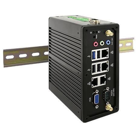 PC box - IBDRW100-EX - Winmate, Inc. - su guida DIN / Intel® Celeron N2930 / RS-232