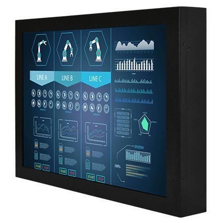Monitor LCD - W15L100-CHA2 - Winmate, Inc. - con touch screen resistivo / con touch screen capacitativo / industriale