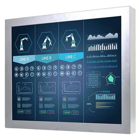 Monitor TFT-LCD - R17L500-CHA1WT - Winmate, Inc. - con touch screen resistivo / industriale / 17"