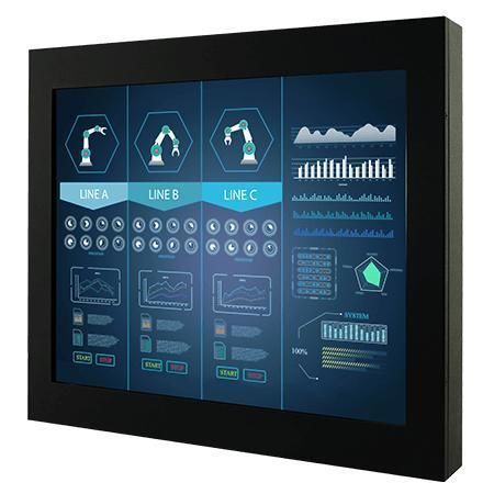 Monitor con touch screen - R17L500-CHM1 - Winmate, Inc. - con touch screen resistivo / industriale / 17"