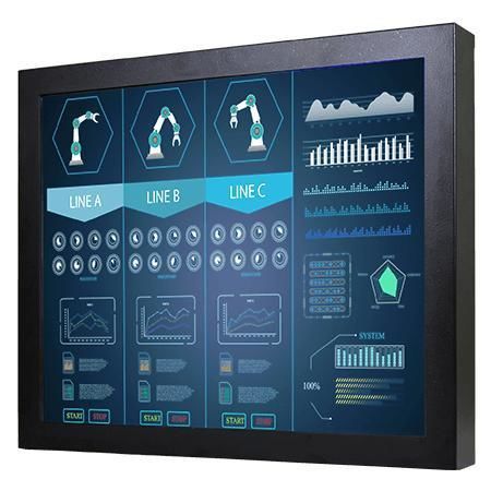 Monitor con touch screen resistivo - R19L300-CHA1 - Winmate, Inc. - a tecnologia capacitiva proiettata / industriale / di visualizzazione