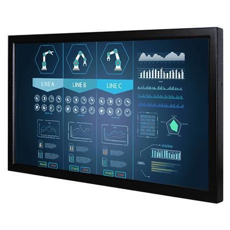 Monitor con touch screen resistivo - W32L300-CHA3HB - Winmate, Inc. - a tecnologia capacitiva proiettata / industriale / di visualizzazione