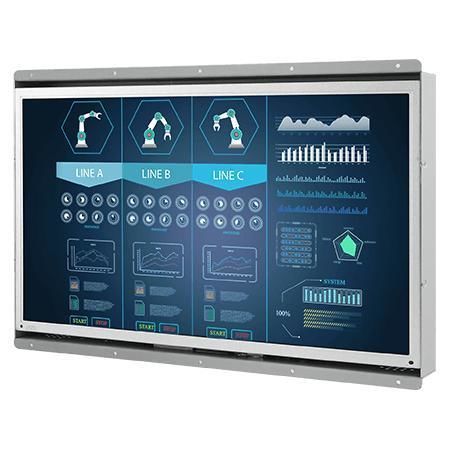 Monitor LCD - W15L100-OFA2 - Winmate, Inc. - con touch screen resistivo / per digital signage player / per macchina industrialie