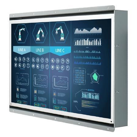 Monitor LCD - W15L100-OFA2HB - Winmate, Inc. - con touch screen resistivo / per digital signage player / per macchina industrialie