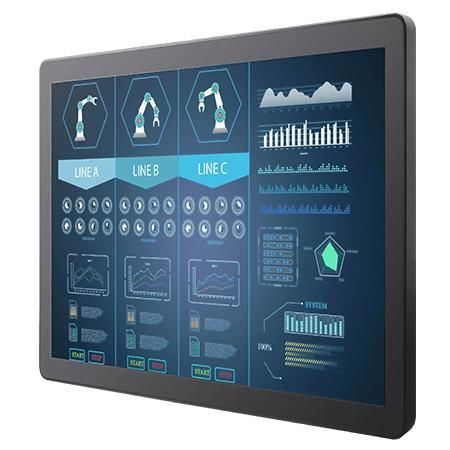Monitor con touch screen multitouch - R19L100-GCM1 - Winmate, Inc. - con touchs creen capacitivo PCAP / per interfaccia HMI / 19"