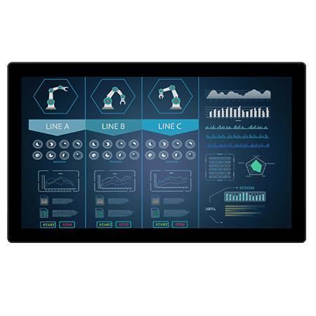 Monitor LCD - W24L100-PTA2 - Winmate, Inc. - con touch screen multitouch / a tecnologia capacitiva proiettata / ad uso industriale
