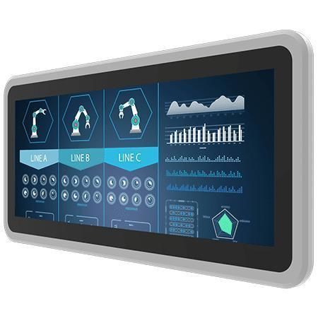 Monitor con touch screen multitouch - W12L100-PPB1 - Winmate, Inc. - a tecnologia capacitiva proiettata / con touchs creen capacitivo PCAP / 12,3”