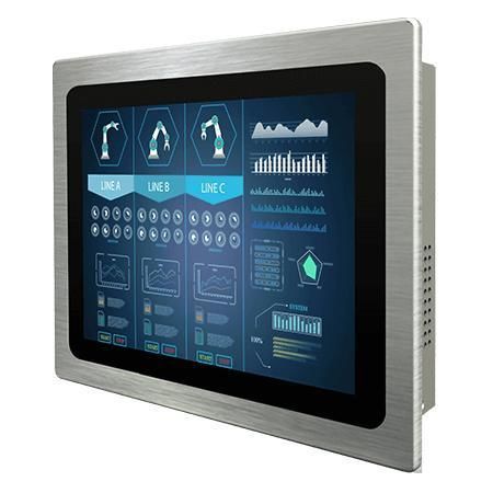 Monitor con touch screen multitouch - R10L100-PPT2(HB) - Winmate, Inc. - con touchs creen capacitivo PCAP / per l'industria navale / per macchina industrialie