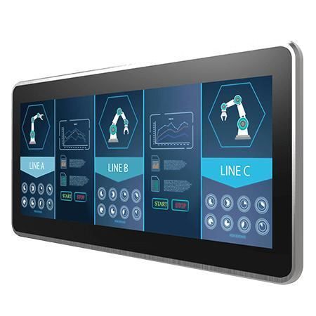 Monitor con touch screen multitouch - W15L100-PPB2 - Winmate, Inc. - a tecnologia capacitiva proiettata / per macchina industrialie / per interfaccia HMI