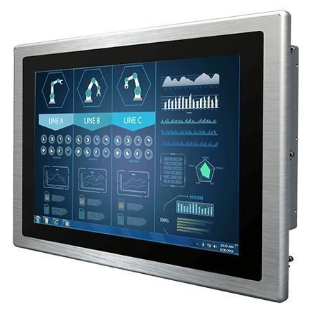 Monitor con touch screen multitouch - W15L100-PPA4 - Winmate, Inc. - a tecnologia capacitiva proiettata / con touchs creen capacitivo PCAP / industriale