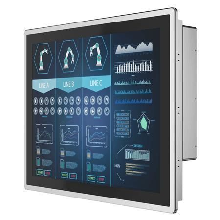 Monitor con touch screen multitouch - R19L300-PPM1 - Winmate, Inc. - a tecnologia capacitiva proiettata / di visualizzazione / per macchina industrialie