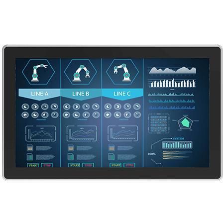 Monitor LCD - W24L100-PPA2 - Winmate, Inc. - con touch screen multitouch / a tecnologia capacitiva proiettata / industriale