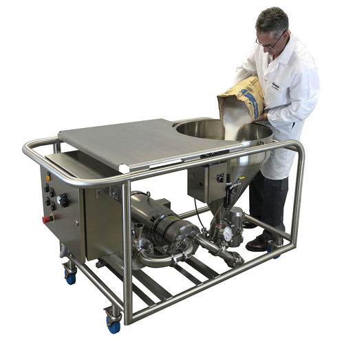 Sistema di dispersione a rotore-statore - Fastfeed® - Admix - batch / per polvere