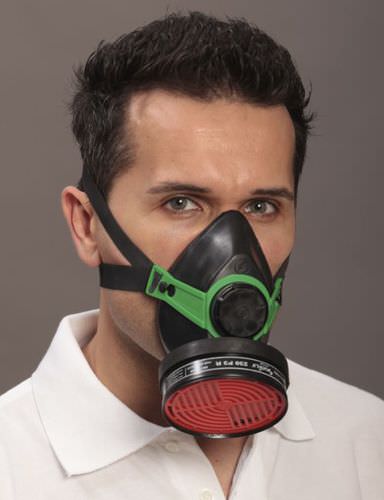 Maschera di protezione semimaschera - Polimask 230 - EKASTU Safety - monofiltro / con raccordo a vite