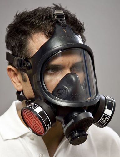 Maschera di protezione riutilizzabile - C 607/TWIN - EKASTU Safety - a pieno facciale / bifiltro / con valvola