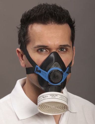 Maschera di protezione semimaschera - Polimask 330 - EKASTU Safety - monofiltro / con raccordo a vite