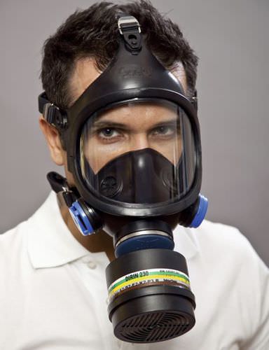 Maschera di protezione riutilizzabile - C 607/Selecta - EKASTU Safety - a pieno facciale / monofiltro / con valvola