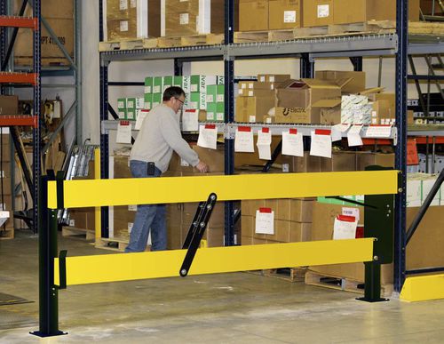 Barriera-chiusa pedonale - Safe-T-Gate&trade; - Rite-Hite - manuale / in metallo / in plastica