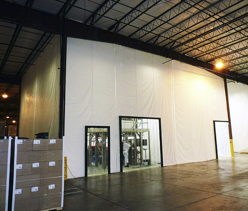 Tenda in PVC - Zoneworks SCW - Rite-Hite - bianca / divisoria