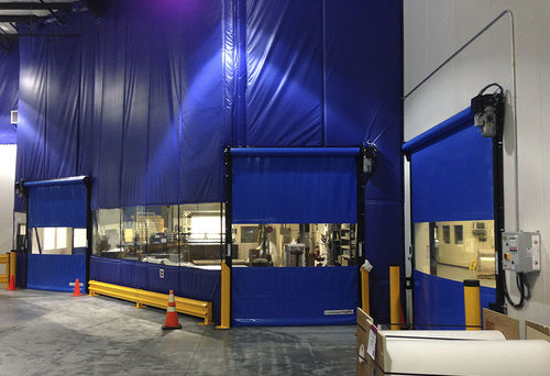 Tenda in tessuto - TZ - Rite-Hite - in PVC / isolata / di protezione contro la radiazione termica