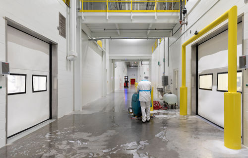 Porta ad avvolgimento - FasTrax® Wash Down - Rite-Hite - in tessuto / in polietilene / in policarbonato