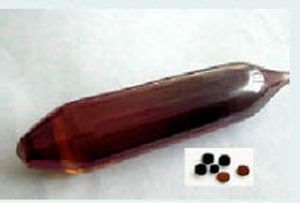 Cristallo di granato di ittrio e alluminio dopato Cr (Cr:YAG) - Changchun New Industries Optoelectronics Tech.Co.,