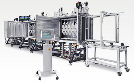 Macchina per deposizione PECVD - DynaLine - Bühler Leybold Optics - per polverizzazione catodica a magnetron / di pellicola metallizzata / sottovuoto