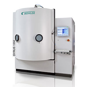 Macchina per deposizione PVD - SYRUS series - Bühler Leybold Optics - assistita da un fascio di ioni / di film sottili / sottovuoto